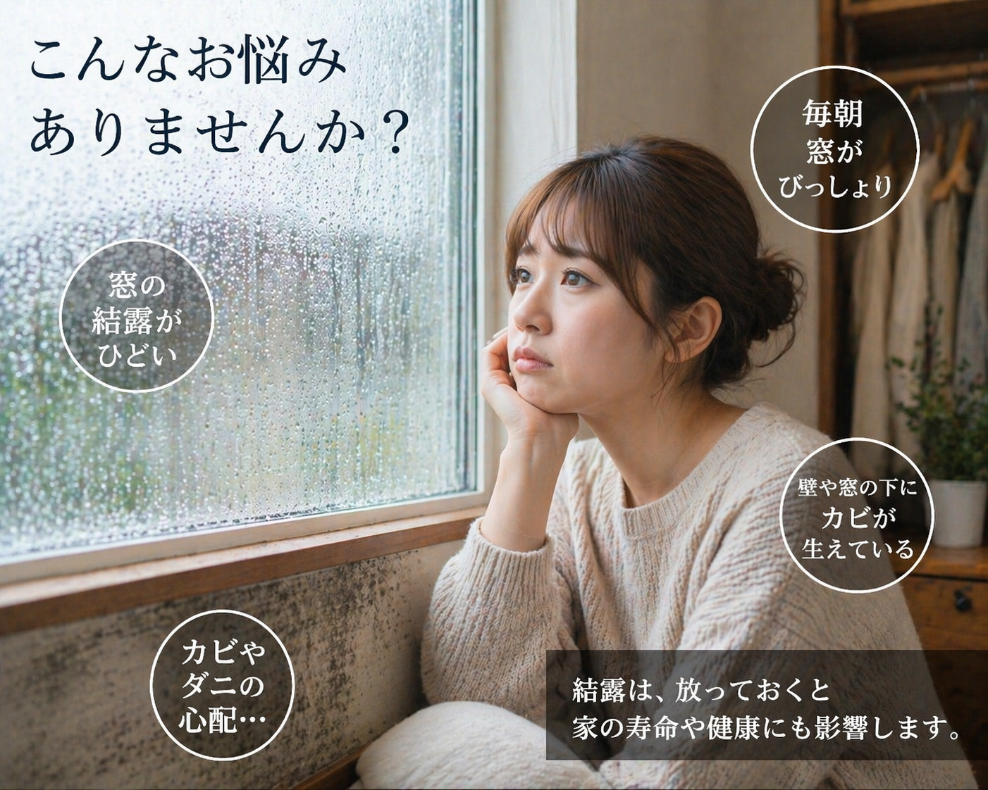 結露やカビの悩み