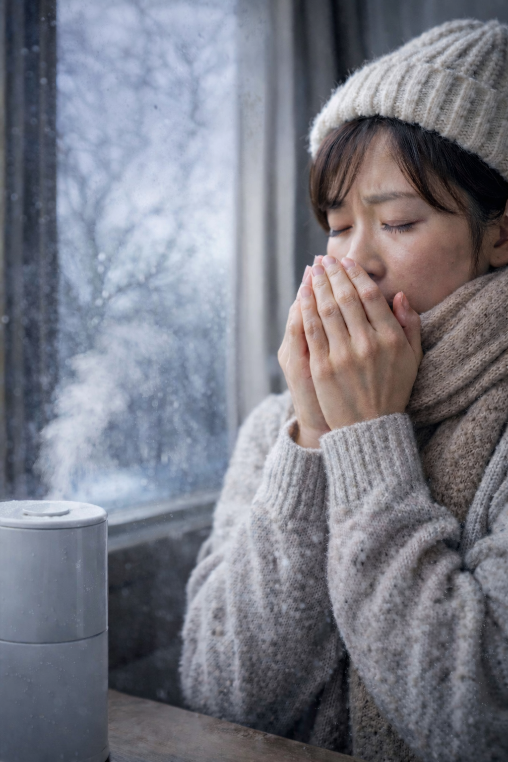寒くて乾燥するイメージ画像