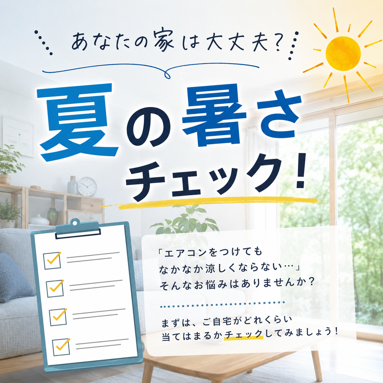 家の暑さチェック