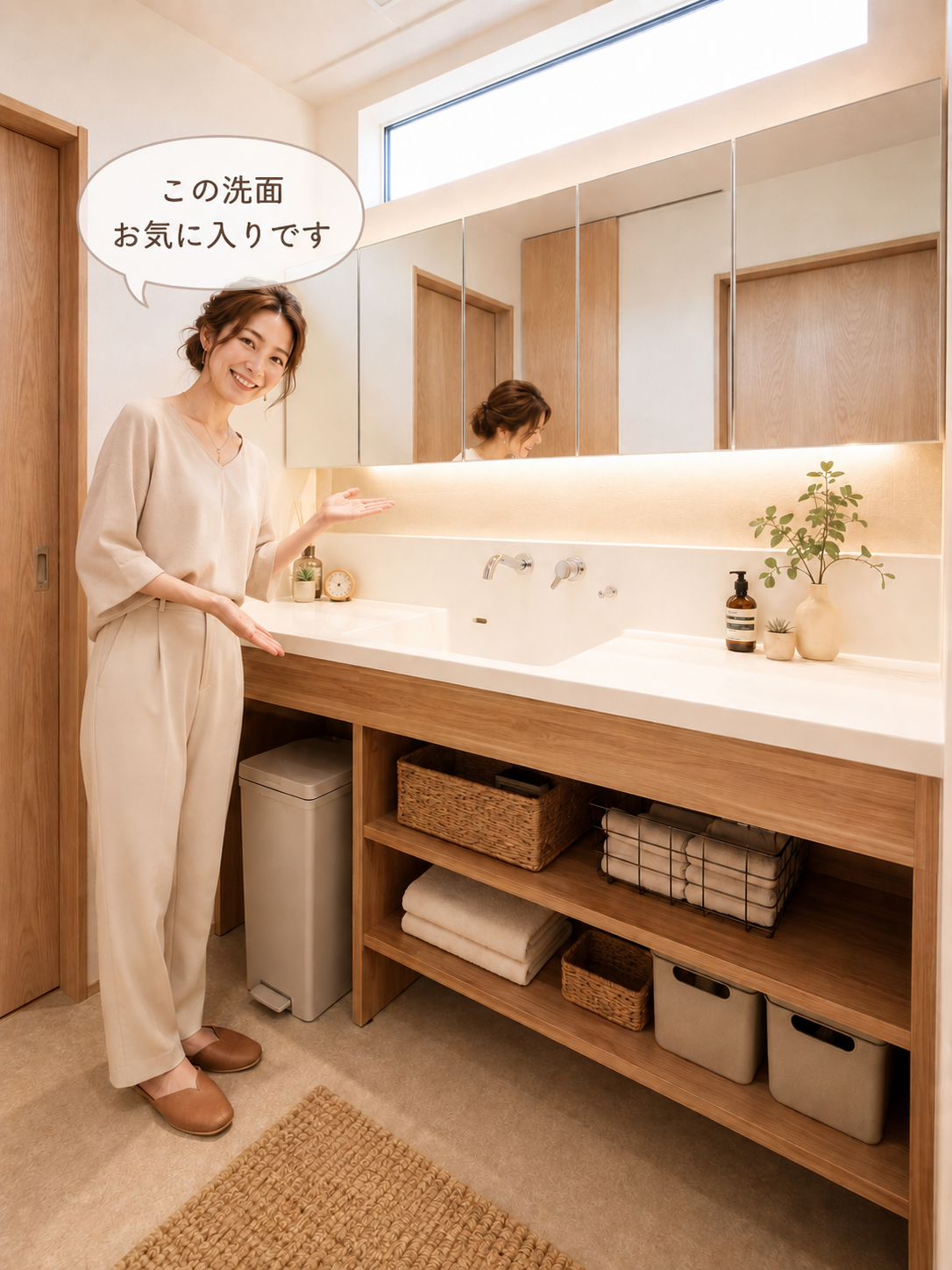 造作洗面化粧台