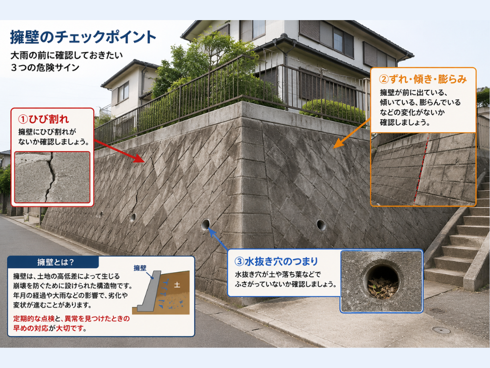 擁壁のチェックポイント
