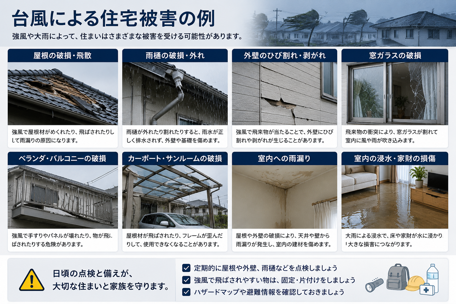 台風による被害