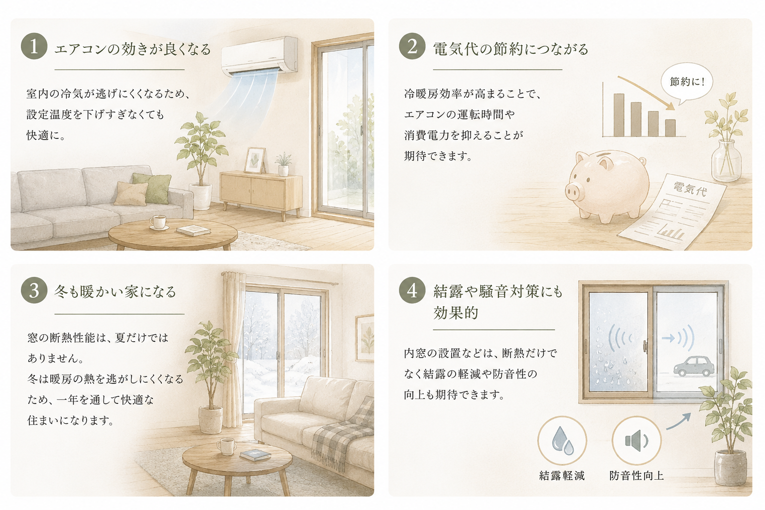 窓リフォームの効果