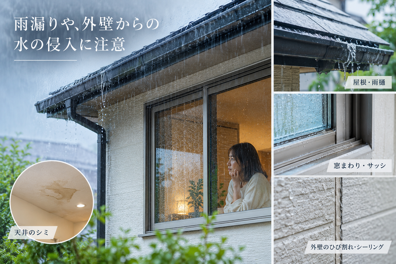 長雨に注意